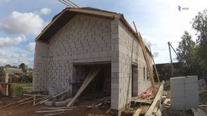 Монтаж кровли и фасада на доме в стиле "Барнхаус". Часть1.