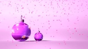 Футаж Елочные шары с блесками