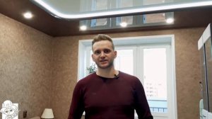Глянцевый двухуровневый натяжной потолок с подсветкой. Обзор и отзыв "Потолковый"