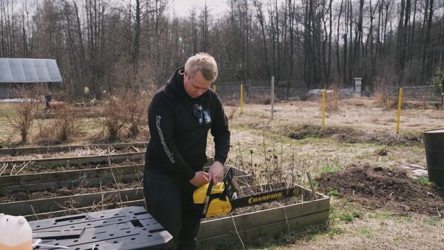 Тест бензопилы Champion 254-18"