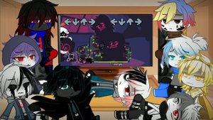 Sans Au's react to (FNF) corruption mod +memes ;v;