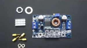 XL4015 5A high power 75W DC-DC adjustable drop power supply module with voltage display