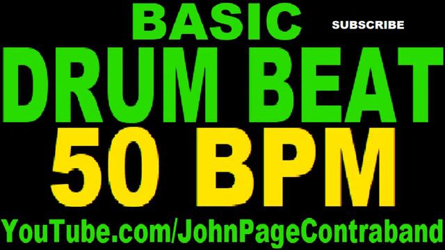 Basic Straight Drum Beat Loop 50 bpm HALF HOUR LONG 4/4 Metronome смотреть онлайн