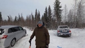 Зимняя рыбалка в Эвенкии в -50" С ( Первая серия ).