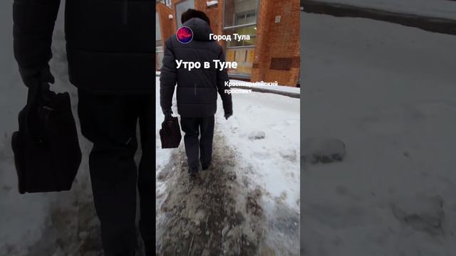 Тула. Вид из троллейбуса на Красноармейский проспект.