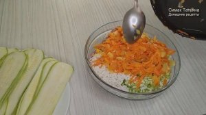 Голубцы с кабачками и фаршем в духовке