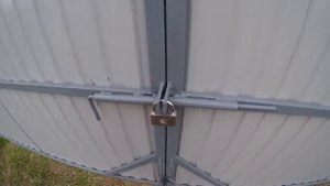 Ворота из профнастила на даче Санкт-Петербург