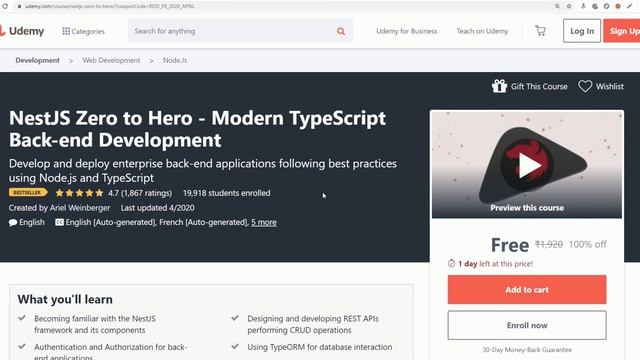 6 Udemy Paid Courses Free With Certificate | Free Udemy Courses | #FreeCourse