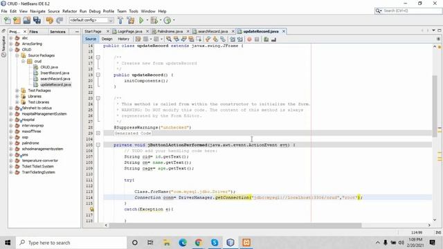 EDIT UPDATE RECORD CRUD 3 of 4 - JAVA SWINGS NETBEANS 8.2 TUTIFY смотреть онлайн