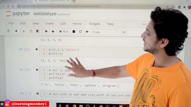 Set Data Type and Methods in Python || Lesson 25 || Python || Learning Monkey ||