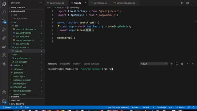 NestJS tutorial for Beginners 2 - Creating The Controller, Service and Module
