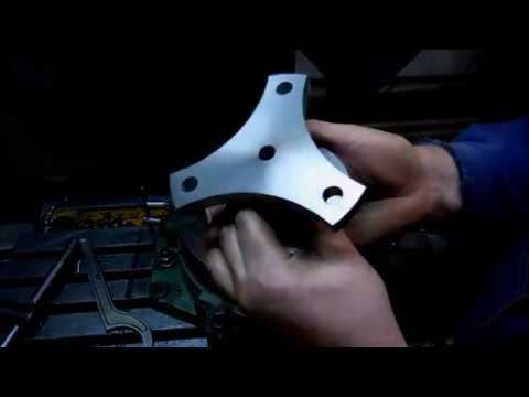 Фрезеровка с применением расточной головки и поворотного стола. смотреть онлайн