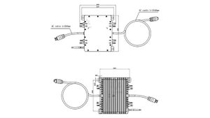 2000 Вт микро солнечный инвертор 4 MPPT, сетевой инвертор 20-60VDC 230VAC со встроенным Wi-Fi