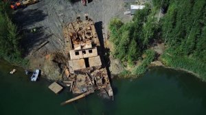 со дна озера подняли затонувший 20 лет назад земснаряд. г.Дзержинск