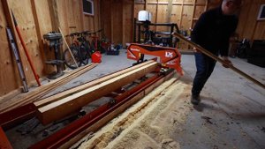 Работаю на Ленточной Пилораме Wood-Mizer LX55 | Получились Шикарные Качественные Доски для Стройки