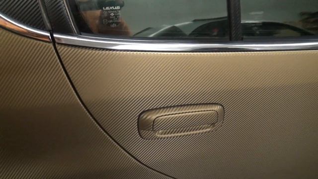 Золотая плёнка Carbon 3D LEXUS GS Tuning. Плёнка Visionalfilms смотреть онлайн