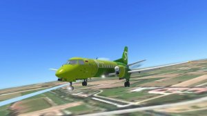 Посадка SAAB 340 «S7 AIRLINES» В аэропорт