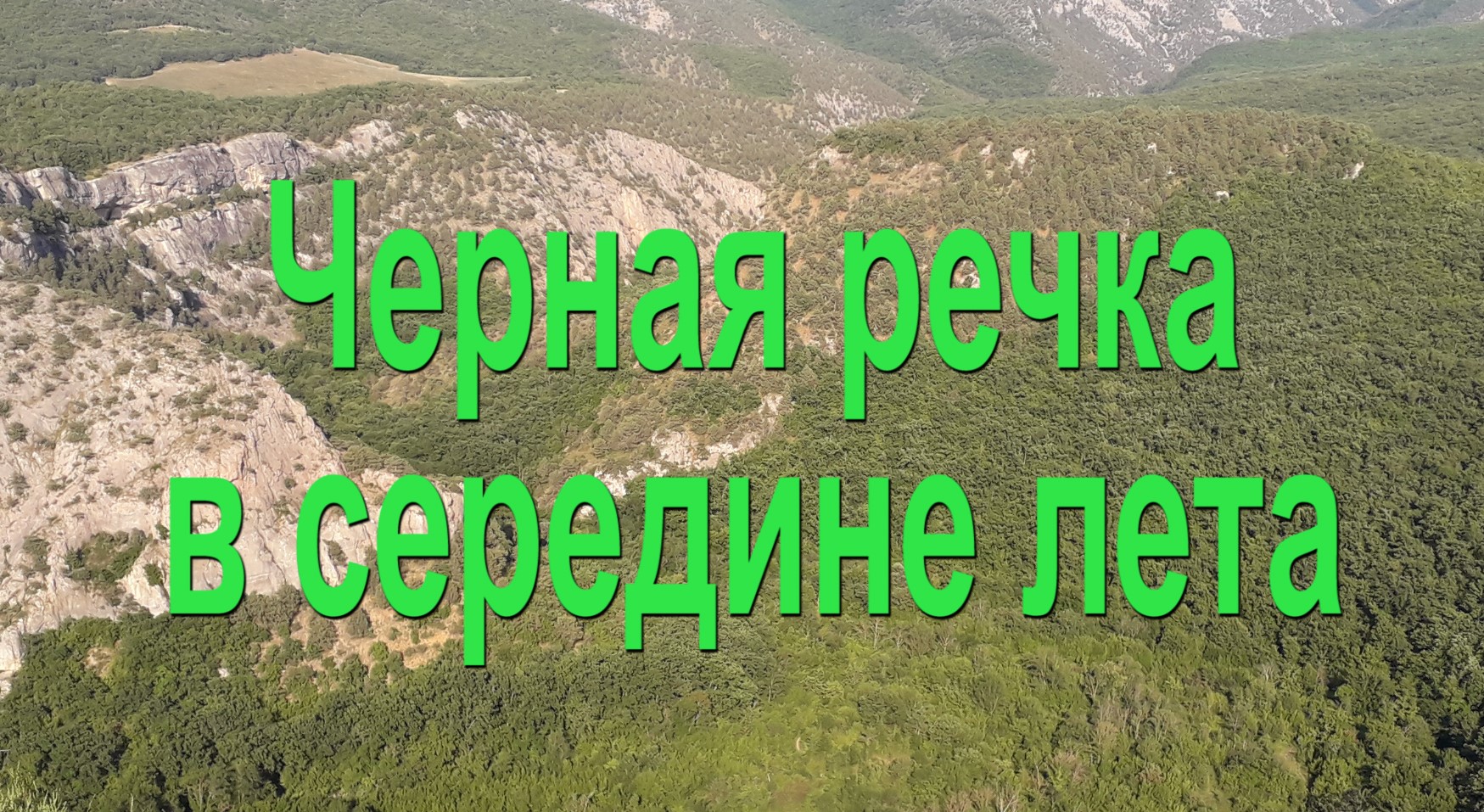 Черная речка в середине лета