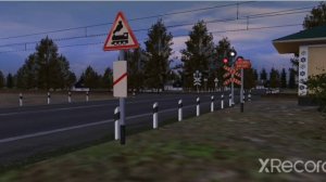 TRSA ▪️2М62У с грузовым поездом на переезде