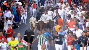 RUNNING OF THE BULLS SAN SEBASTIAN DE LOS REYES MADRID SPAIN