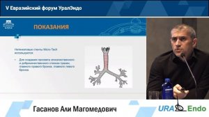 V сессия Евразийского форума УралЭндо. «Эндоскопическая тактика при стенозах бифуркации трахеи»