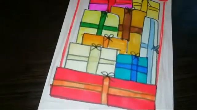 Открытки на новый год и Рождество! Своими руками из бумаги.