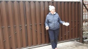 Отзыв 3 Откатные ворота на винтовых сваях с евроштакетником от Группы Мастеров