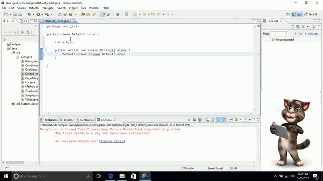 JAVA : Default Constructor