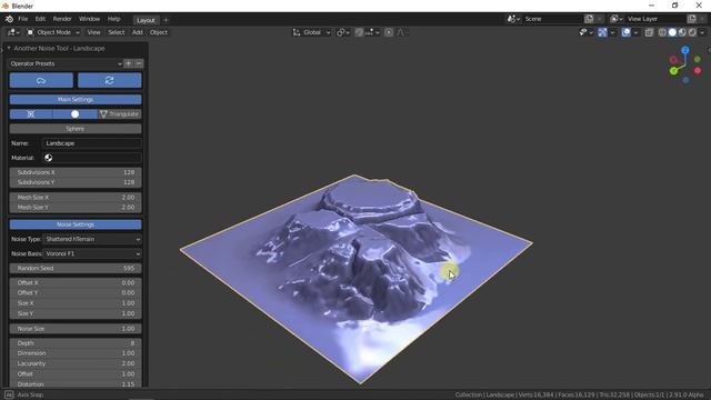 Create Easy Landscape with ANT Free Addon - Blender 2.92