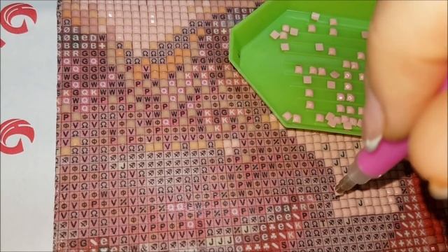 Процесс выкладки. Какие подводные камни в этом портрете??? Алмазная вышивка. Портрет из страз. смотреть онлайн