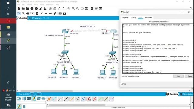 How To Configure Basic Routing (Static Route) On Cisco Packet Tracer