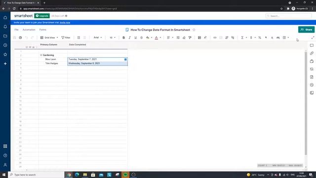 How To Change Date Format In Smartsheet [Smartsheet Training Tutorial] смотреть онлайн
