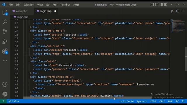 Login Page using PHP with Database Connectivity in MYSQL Server | How to access data from DB in PHP