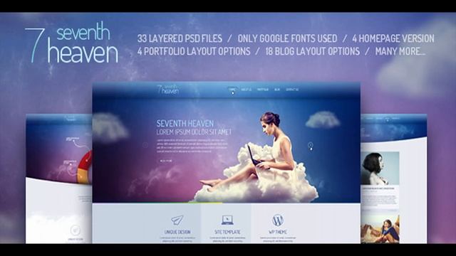 Seventh Heaven � PSD Template | Themeforest Website Templates and Themes смотреть онлайн