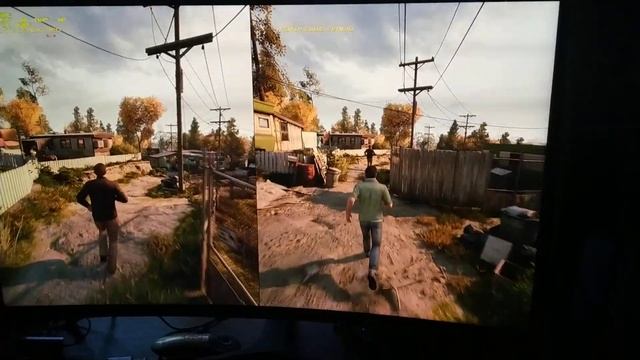 Мерцание монитора Samsung C32HG70 в игре A way out.Настройки ультра, темнота в комнате смотреть онлайн