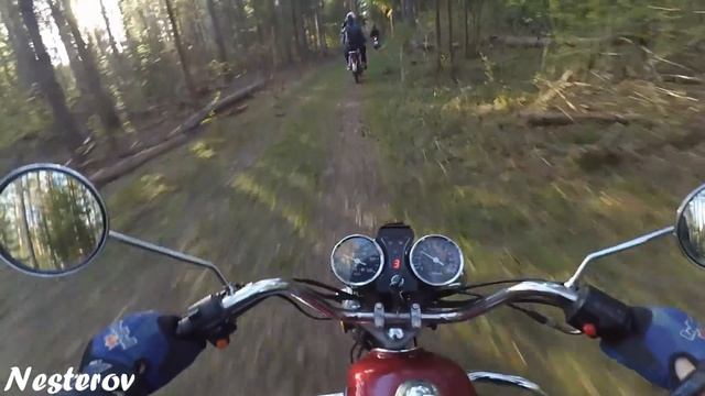 Покатушки на мопеде альфа снова мини дальняк
