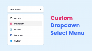 Пользовательское выпадающее меню выбора ｜ Custom Dropdown Select Menu