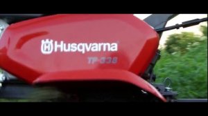 Обзор: Мото Культиватор Husqvarna (Хускварна) TF 338 с навесным оборудованием в работе.