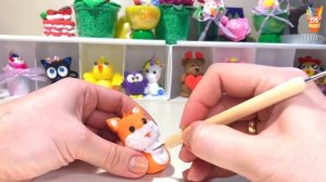 Как слепить милого лисёнка. Воздушный пластилин. Детское творчество. #plastic #fox  #kids #поделки