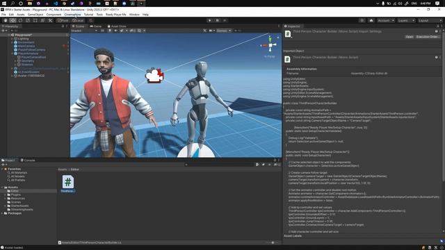 Unity Third Person Starter Assets and Ready Player Me Avatars