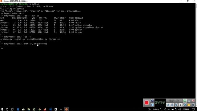 Python for Pen-tester -  Subprocess