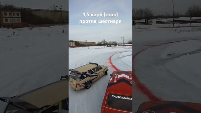 ВАЗ 2102 Сток мотор 1,5 карб на оранжевой двойке - против шестнаря на бежевой ВАЗ 2102