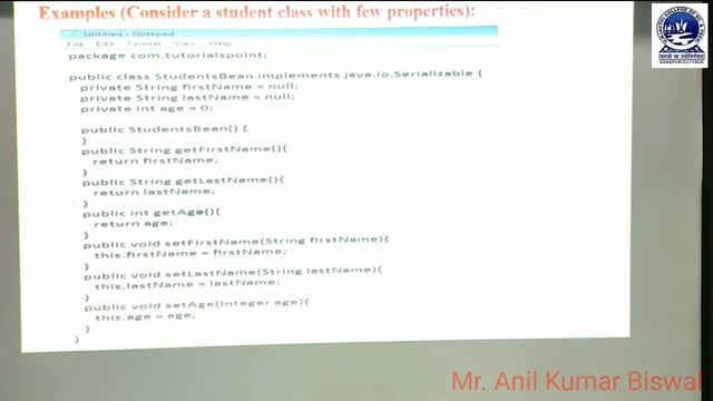 Java | Java Bean Concepts смотреть онлайн