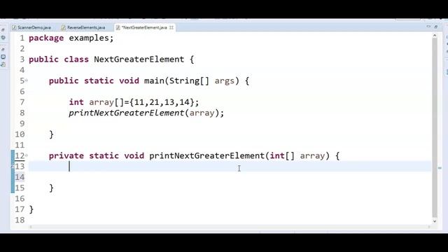 Java Program to find next greater element in array in java?