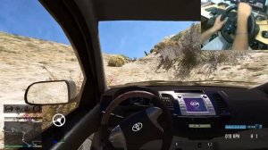 GTA 5 - Toyota Fortuner 2014 Offroading with Logitech G29 (Steering Wheel)