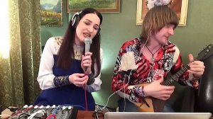 Марина Селиванова и Андрей Матвеев. "Гляжу в озёра синие"- в прямом эфире. Вокал и балалайка