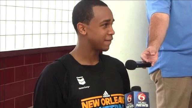 John Henson interview at player workouts for the New Orleans Hornets смотреть онлайн