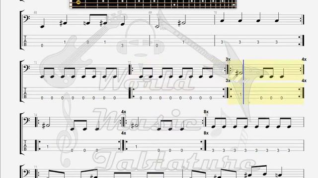 Fear Factory Body Hammer BASS GUITAR TAB смотреть онлайн