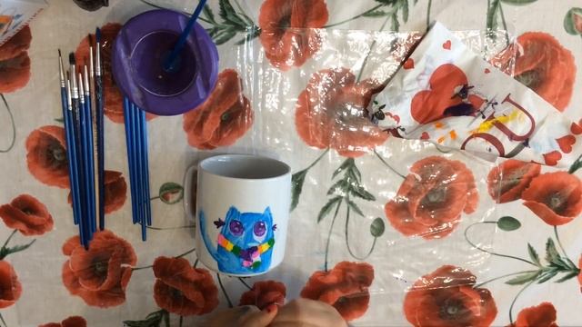 DIY Декор чашки своими руками. Как украсить кружку? Рисунок на кружке смотреть онлайн