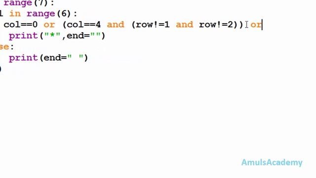 Python Pattern Programs - Printing Stars in G Shape
